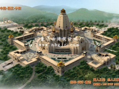 古建寺院建设施工-寺院建造规划方案图
