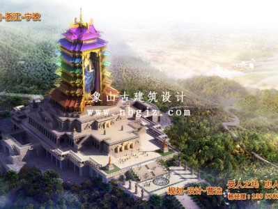 寺庙建设总体规划方案-药师佛阁设计