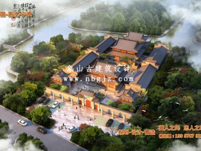 寺庙设计布局图-寺庙设计效果图