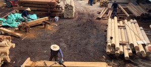 古建筑工程公司，寺庙大殿榫卯工艺施工实拍