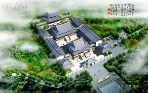 佛教浙江绍兴寺庙布局核心原则 寺院设计布局效果图制作